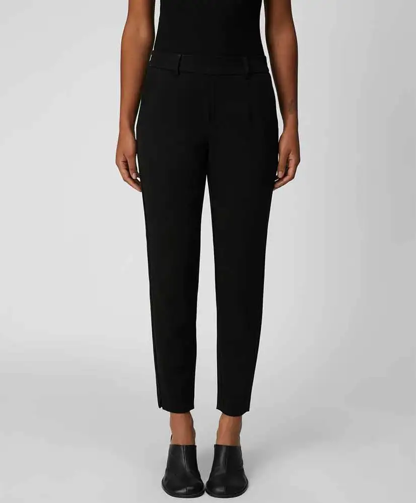 OBJECT Pantalon Slim Zwart