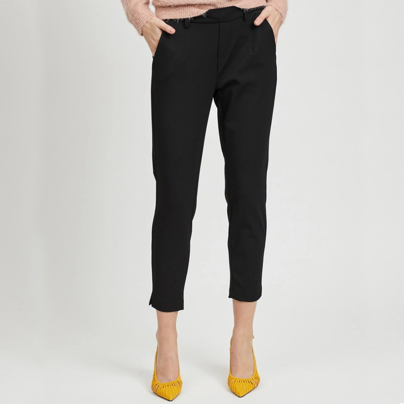 OBJECT Pantalon Slim Zwart