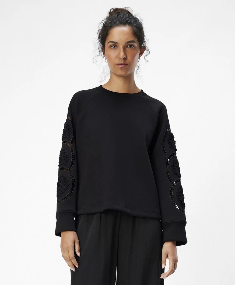 OBJECT Top OBJDORINA LO L/S SWEAT TOP REP