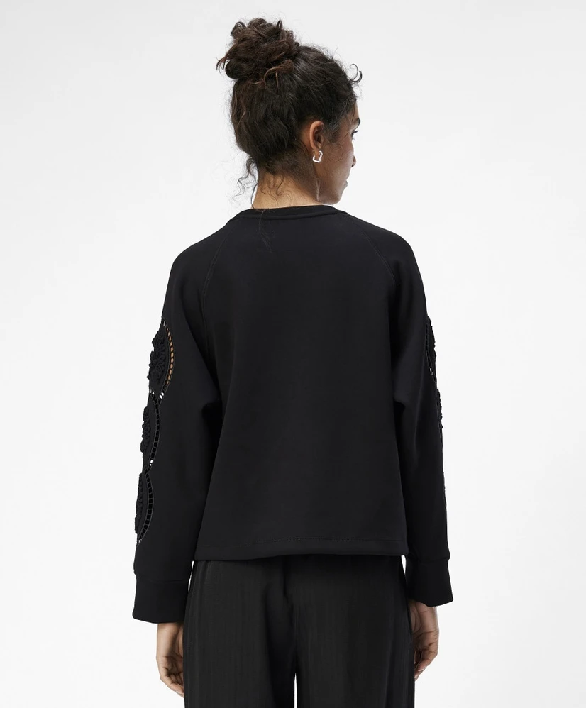 OBJECT Top OBJDORINA LO L/S SWEAT TOP REP