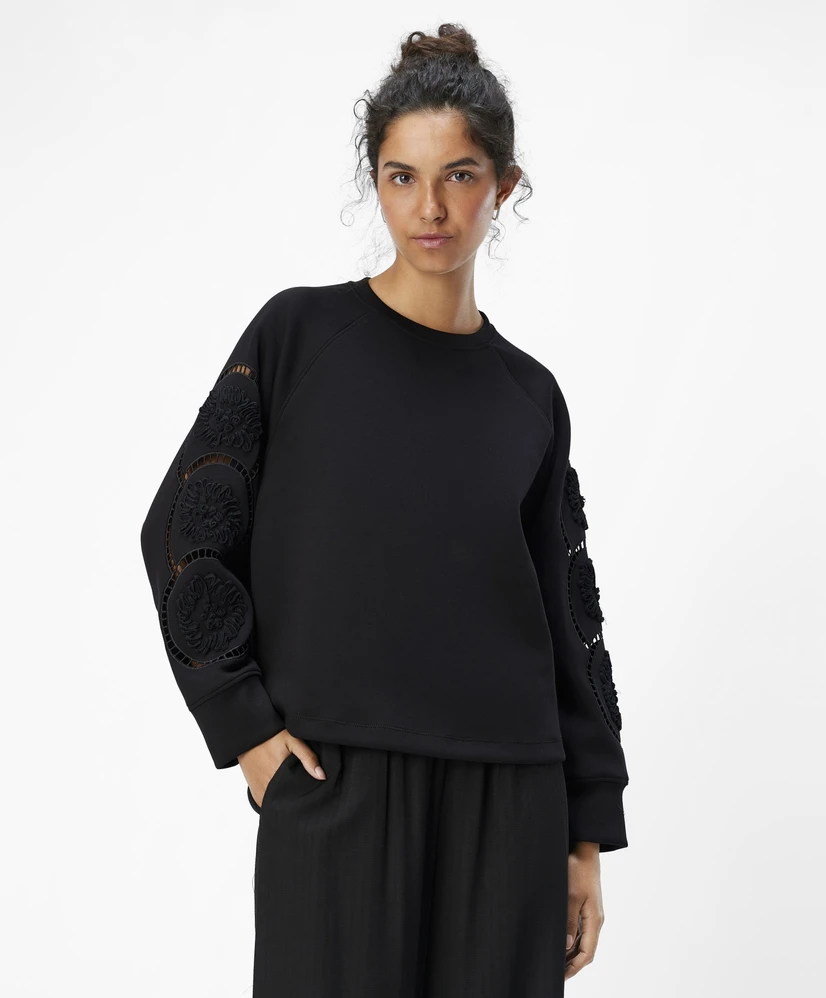 OBJECT Top OBJDORINA LO L/S SWEAT TOP REP