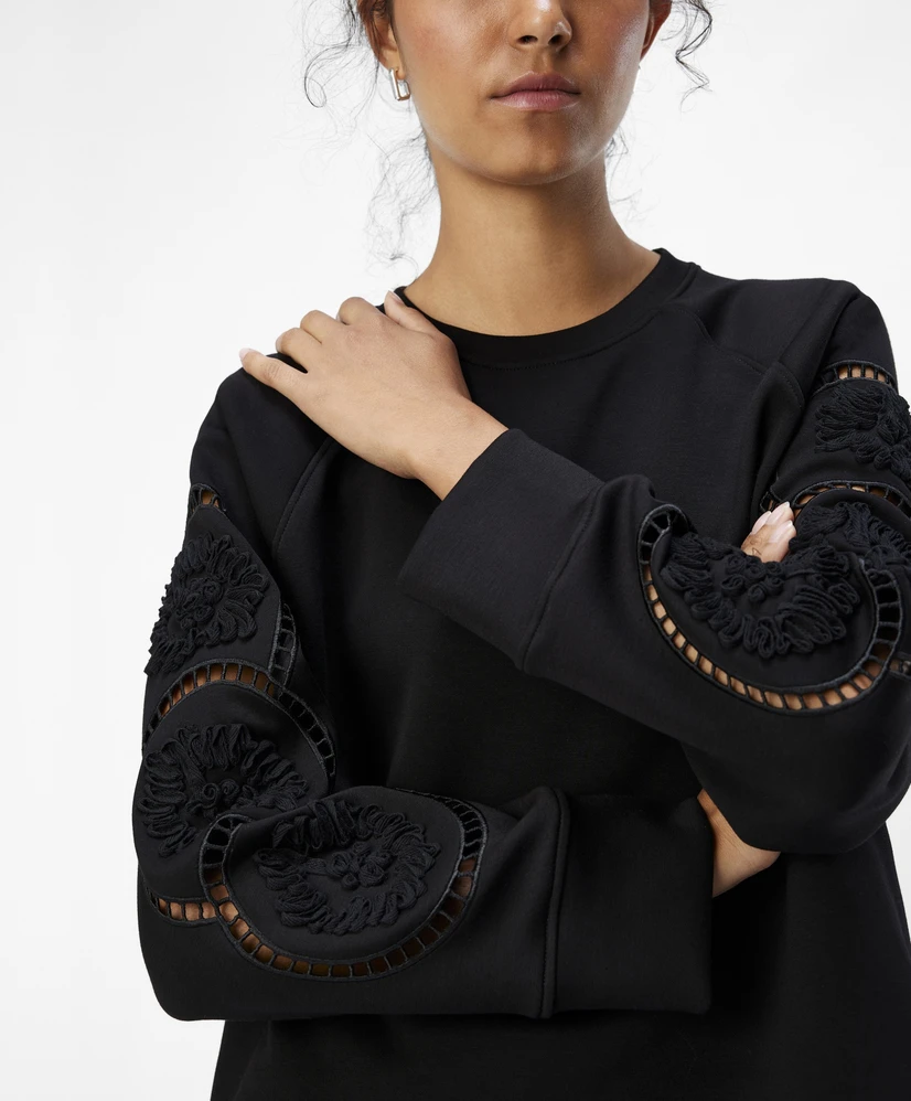 OBJECT Top OBJDORINA LO L/S SWEAT TOP REP
