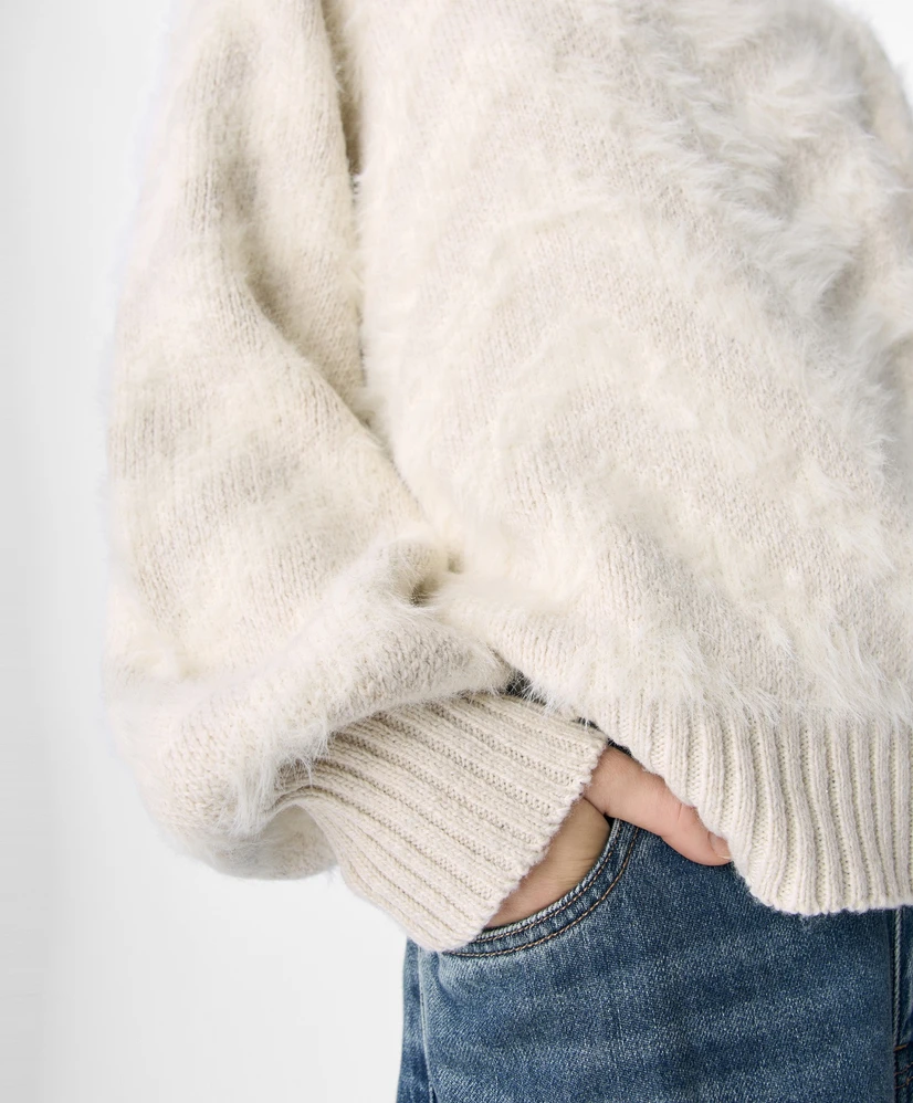 OBJECT Trui LM OBJHOLLOW L/S RE KNIT PULLOVER NOOS