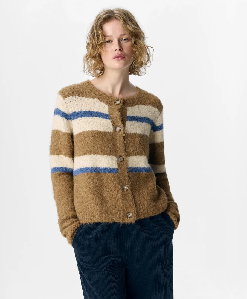 OBJECT Vest LM OBJGALIA L/S RE KNIT CARDIGAN NOOS