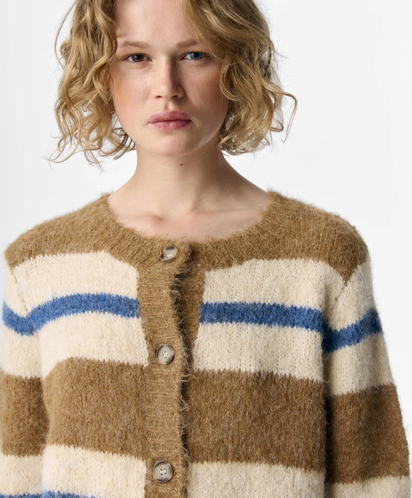OBJECT Vest LM OBJGALIA L/S RE KNIT CARDIGAN NOOS