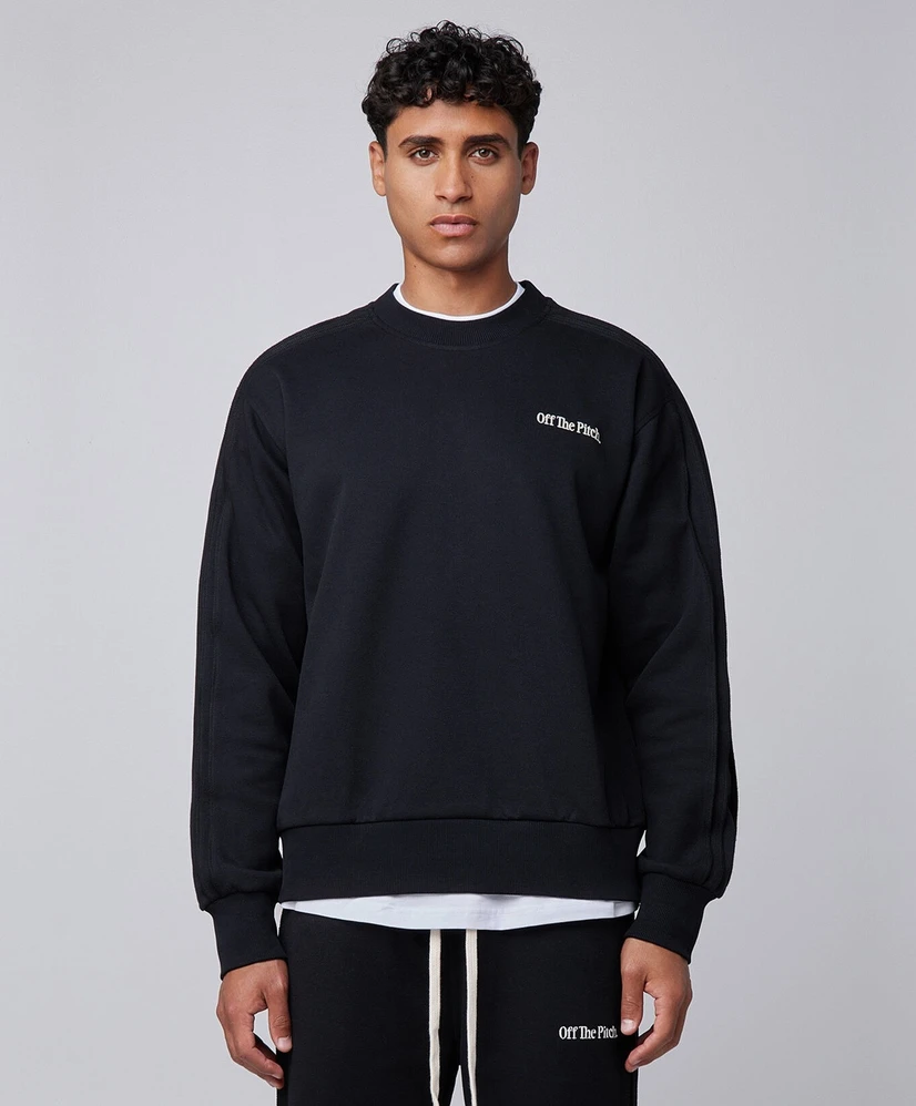 Off the Pitch Sweater Raw Edge Panel