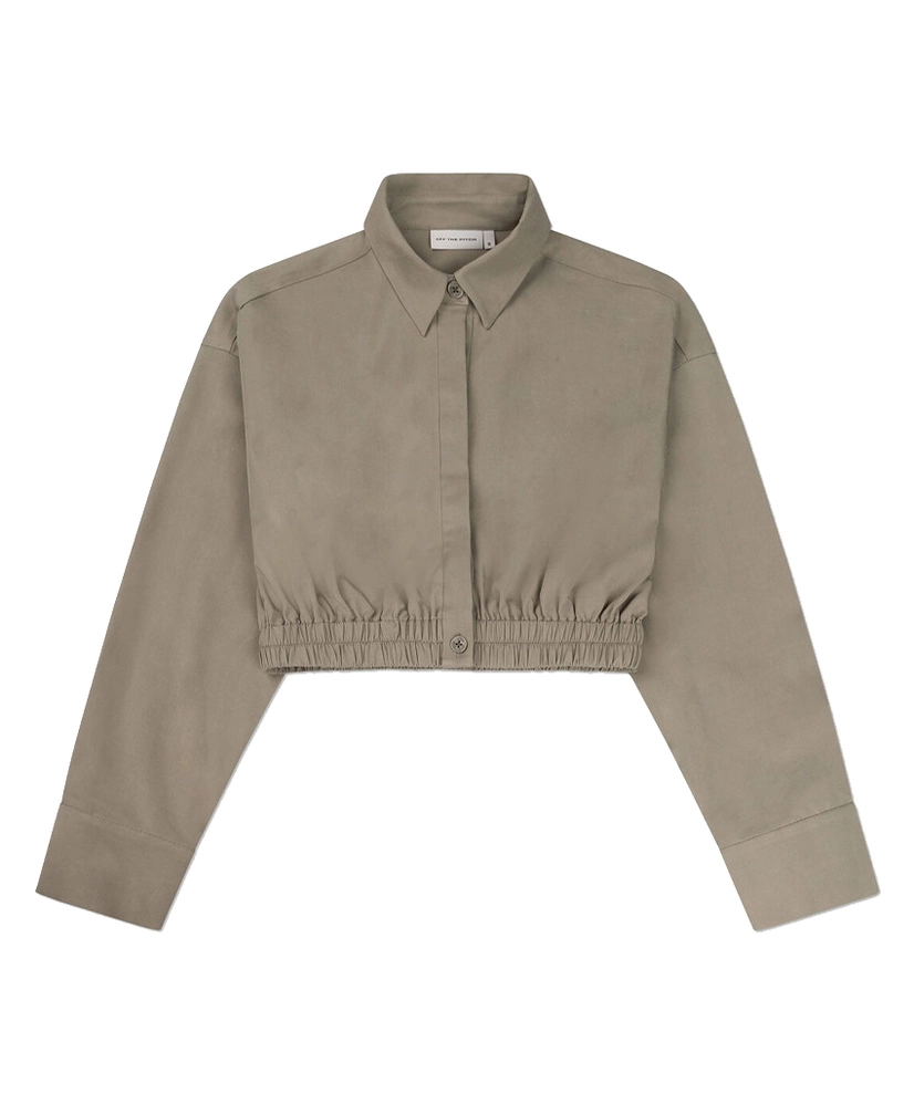 Off The Pitch Women Cropped Blouse Gathered