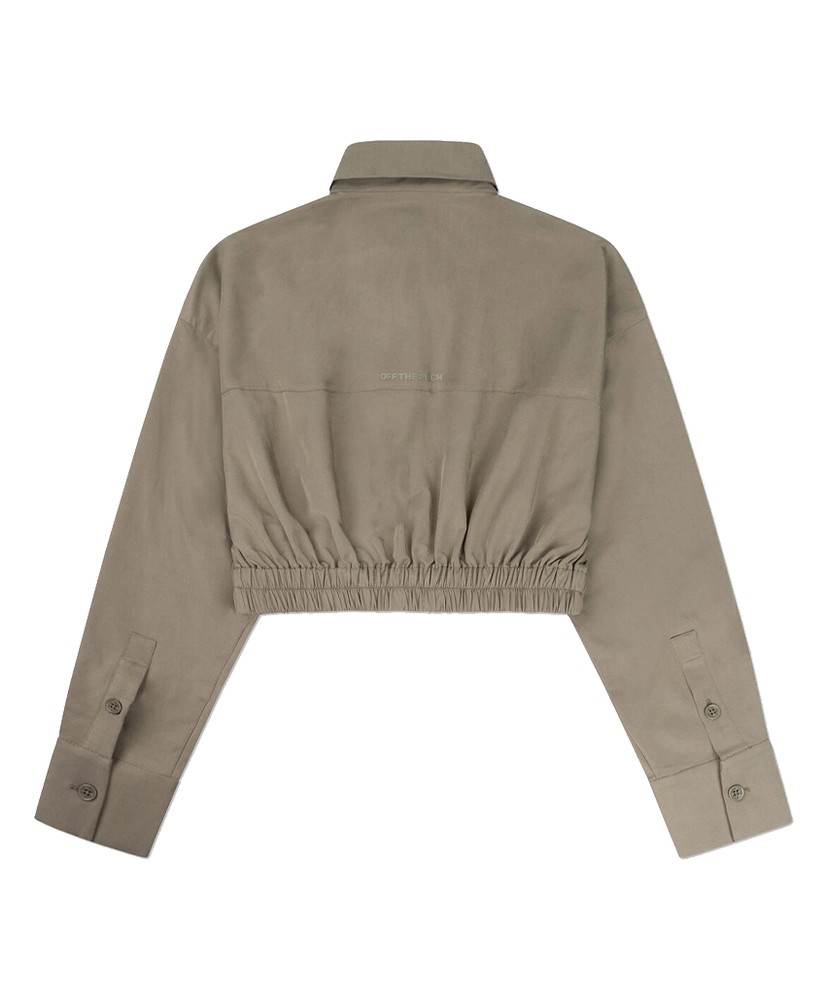 Off The Pitch Women Cropped Blouse Gathered