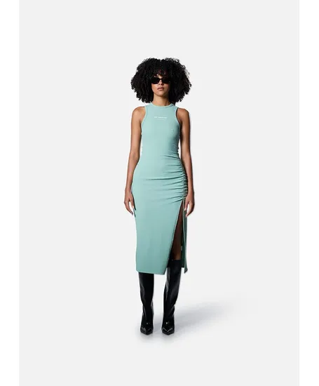 Off The Pitch Women Jurk Gathered Ribbed
