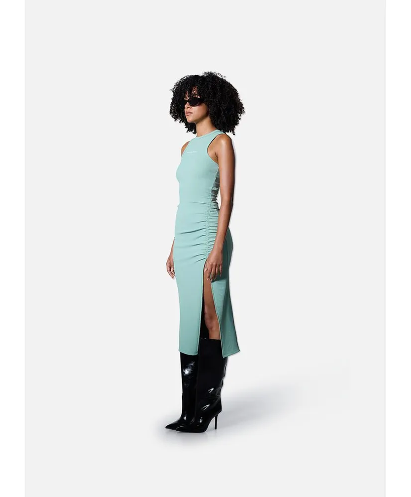 Off The Pitch Women Jurk Gathered Ribbed