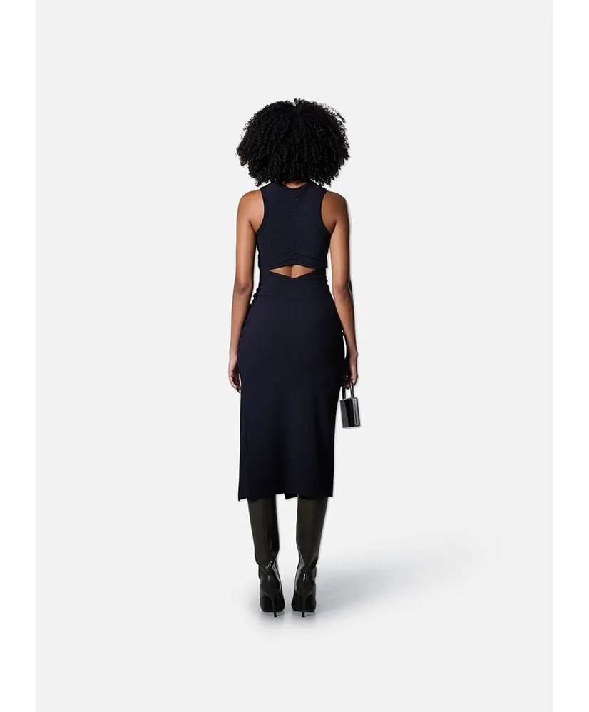 Off The Pitch Women Jurk Gathered Ribbed