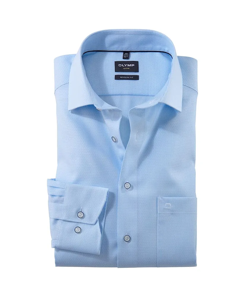 OLYMP Overhemd Waffle Modern Fit