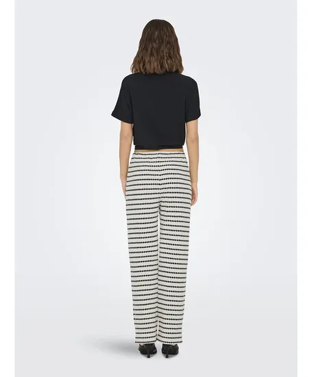 ONLY Broek Eva Stripe Wide Leg