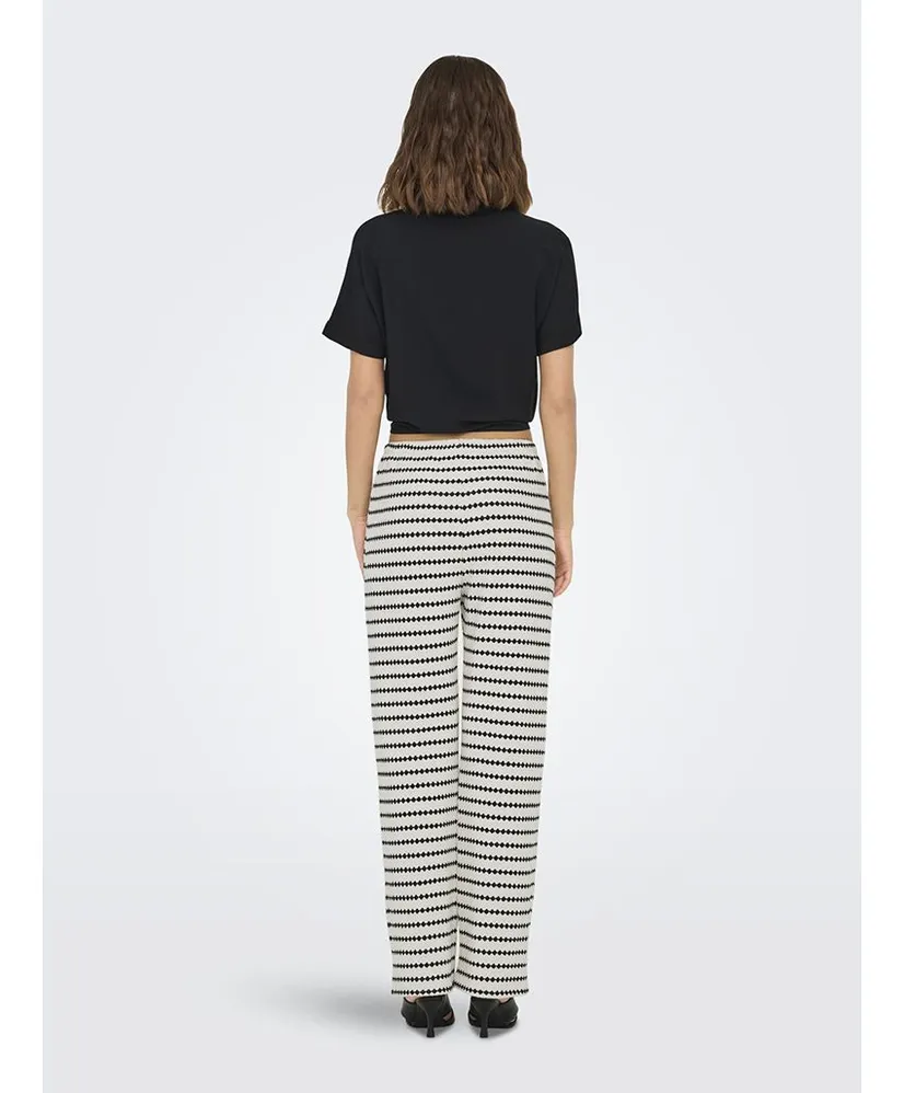 ONLY Broek Eva Stripe Wide Leg