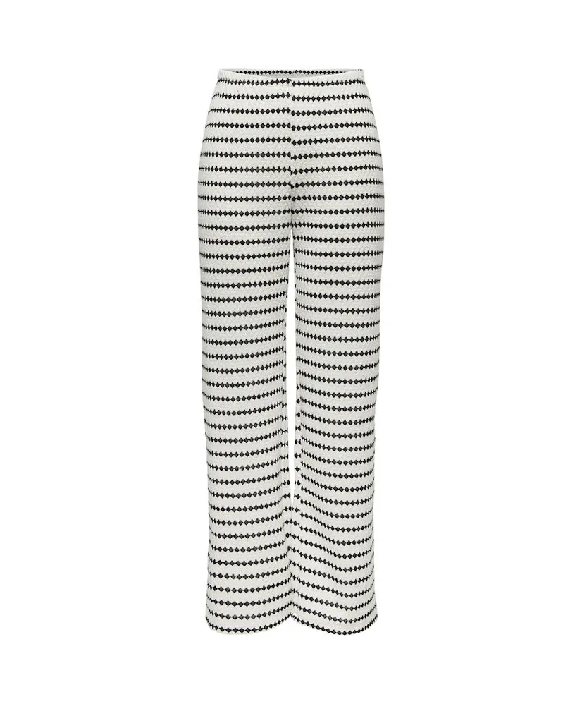 ONLY Broek Eva Stripe Wide Leg