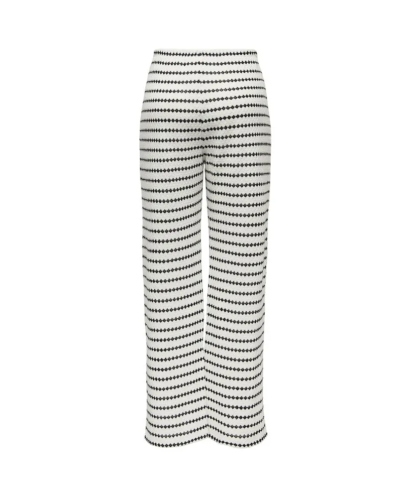 ONLY Broek Eva Stripe Wide Leg