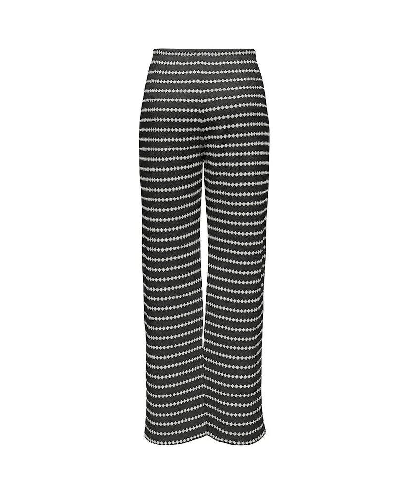 ONLY Broek Eva Stripe Wide Leg
