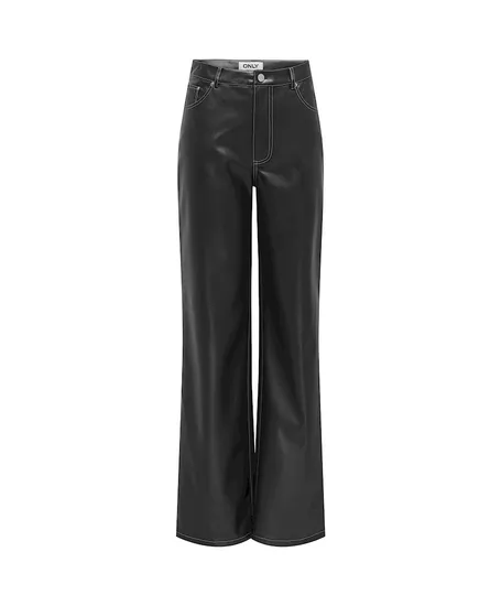 ONLY Broek ONLJUICY-LANA HW WIDE FAUX LE PANT