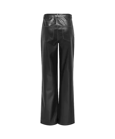 ONLY Broek ONLJUICY-LANA HW WIDE FAUX LE PANT