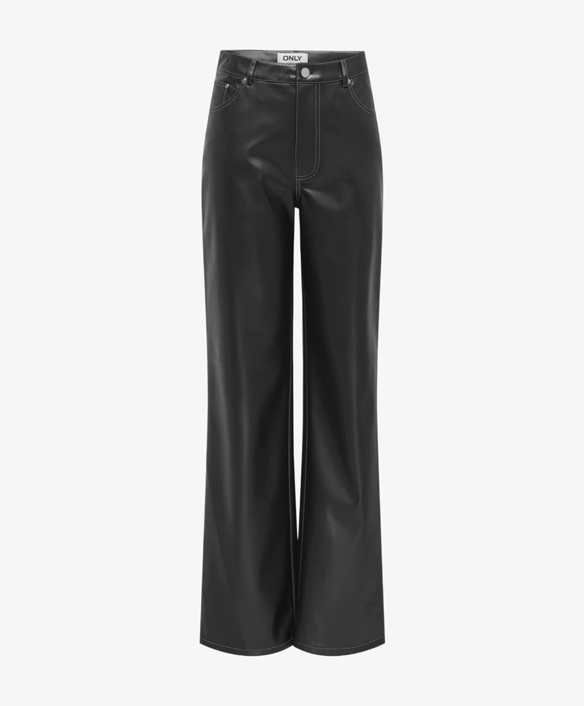 ONLY Broek ONLJUICY-LANA HW WIDE FAUX LE PANT