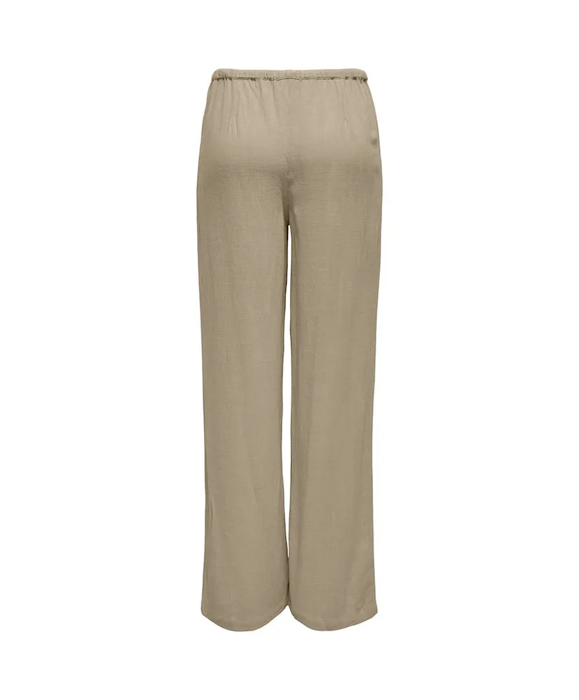 ONLY Broek ONLSOLVI MW LINEN BL STRING PANT CC