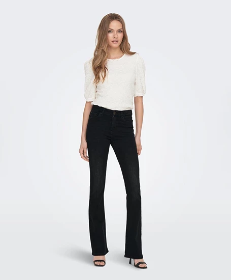 ONLY Flared Jeans Blush Mid Rise