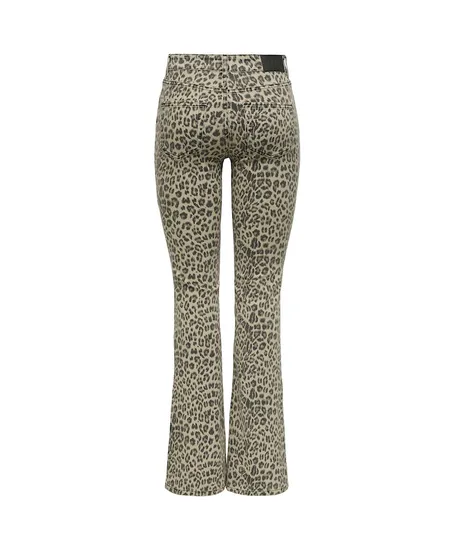ONLY Flared Jeans Straight Blush Leopard