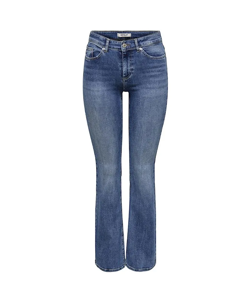 ONLY Flared Jeans Straight Rhinestones