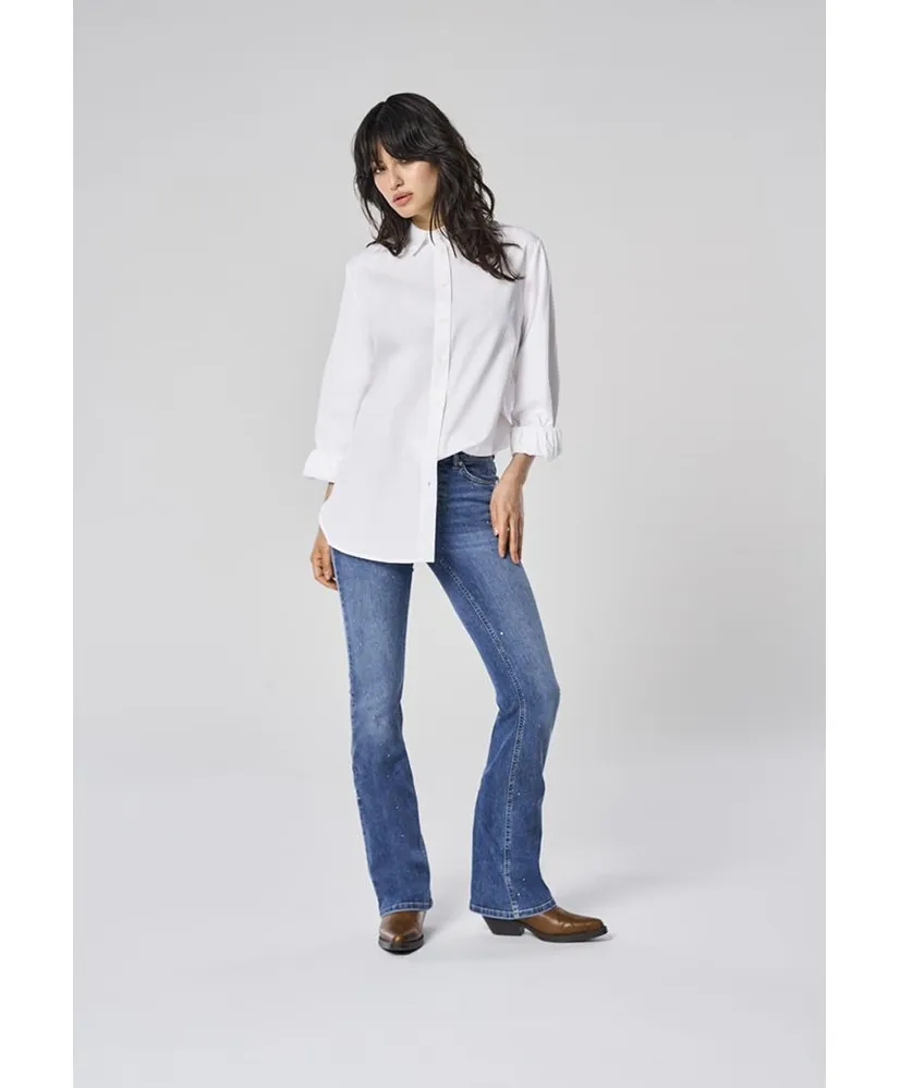 ONLY Flared Jeans Straight Rhinestones