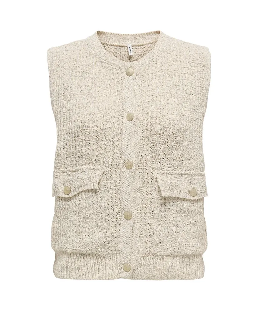 ONLY Gilet Knit Celeste