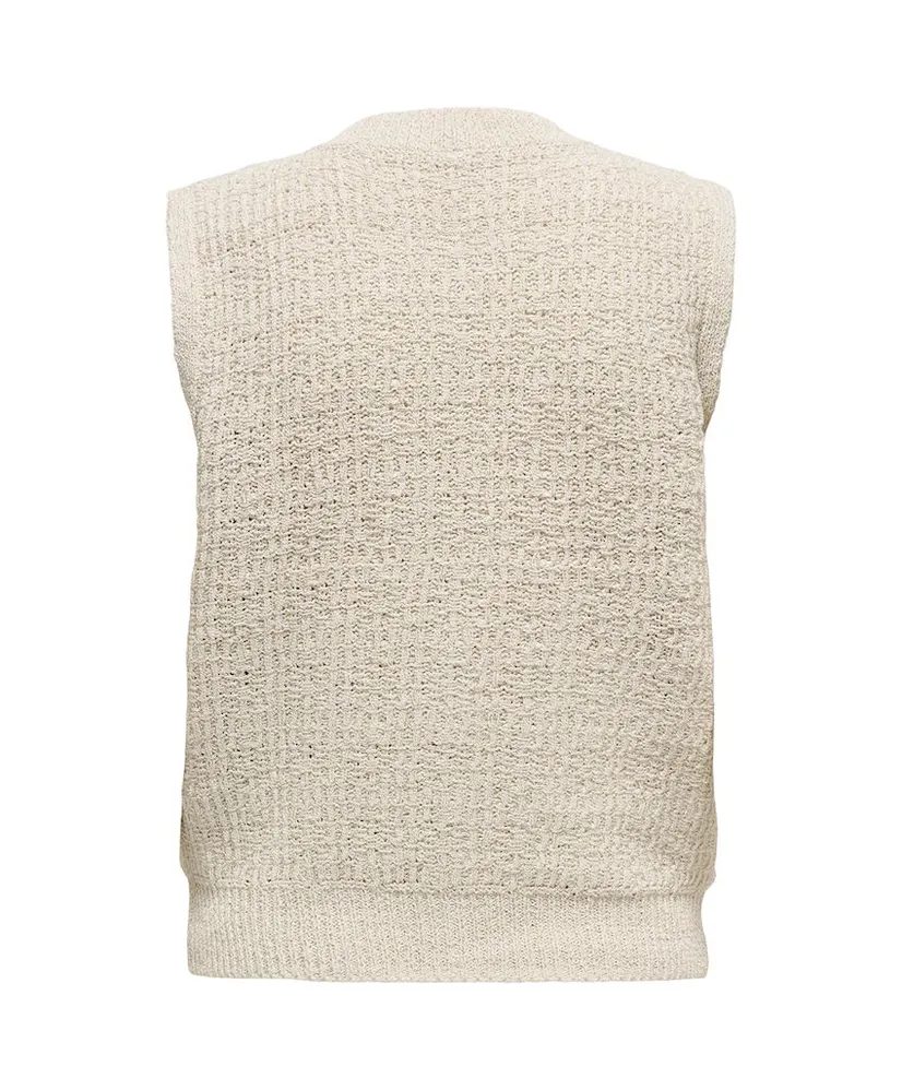 ONLY Gilet Knit Celeste