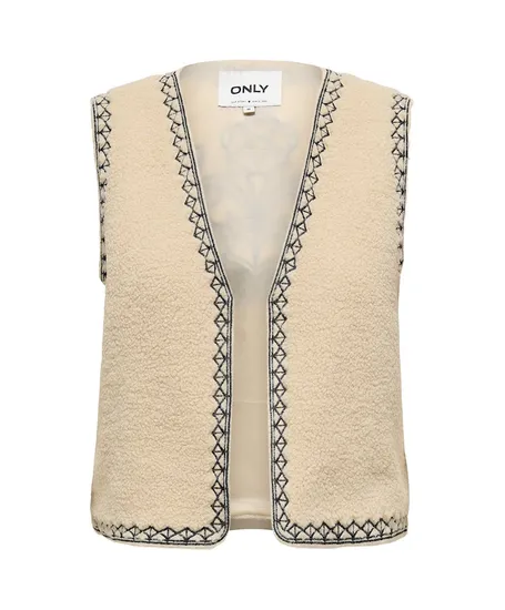 ONLY Gilet Svea Teddy Embroidery