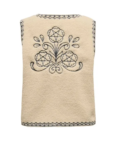 ONLY Gilet Svea Teddy Embroidery