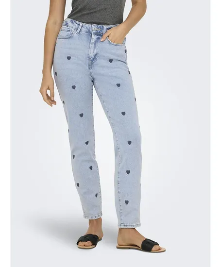 ONLY Jeans Emily Embroidery Straight Fit