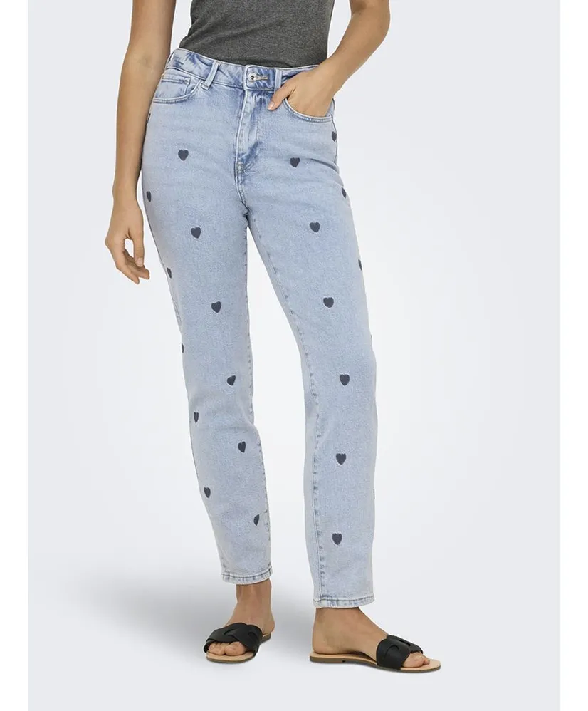 ONLY Jeans Emily Embroidery Straight Fit