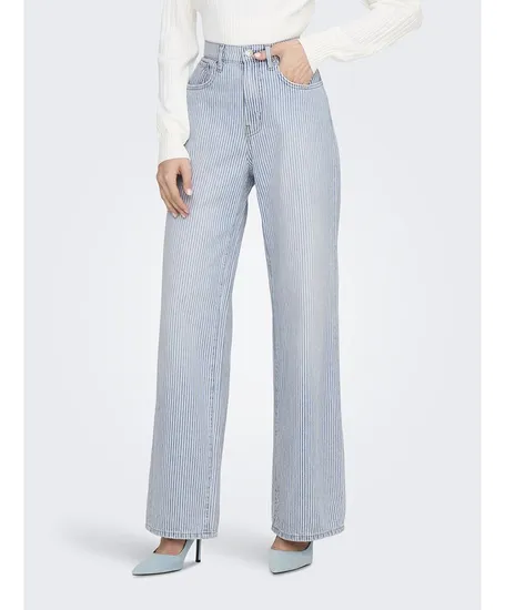 ONLY Jeans Wide Leg Hope Stripe