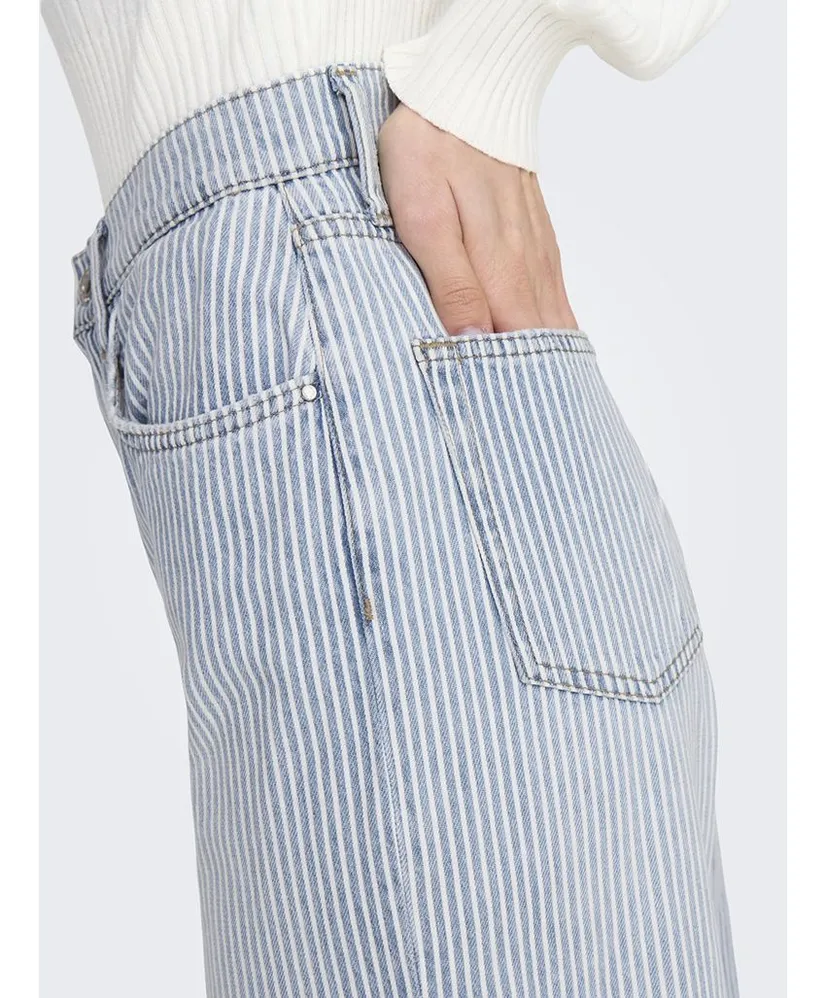 ONLY Jeans Wide Leg Hope Stripe