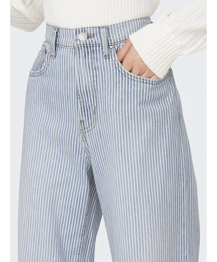 ONLY Jeans Wide Leg Hope Stripe