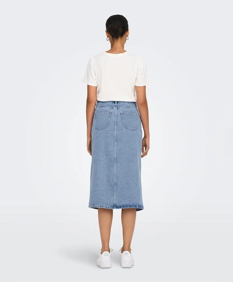 ONLY Midi Denim Rok Bianca