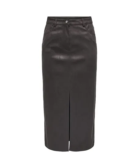 ONLY Midi Rok Nala Faux Suede