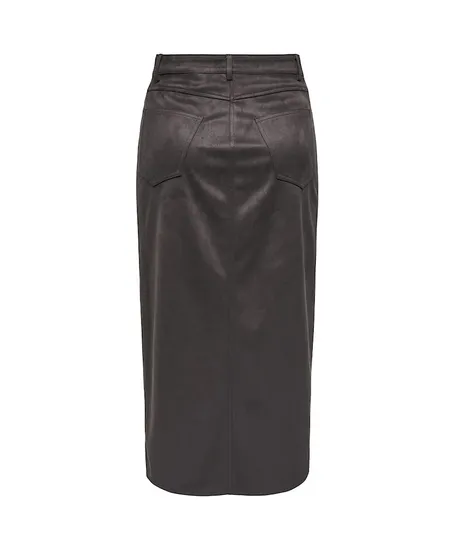 ONLY Midi Rok Nala Faux Suede