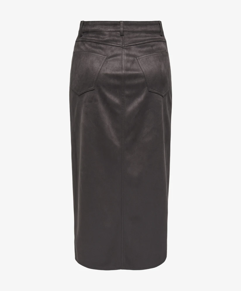 ONLY Midi Rok Nala Faux Suede