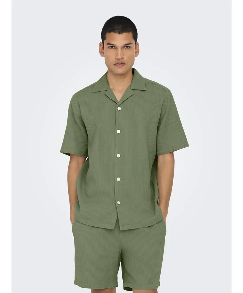 ONLY & SONS Overhemd Bertil Waffle