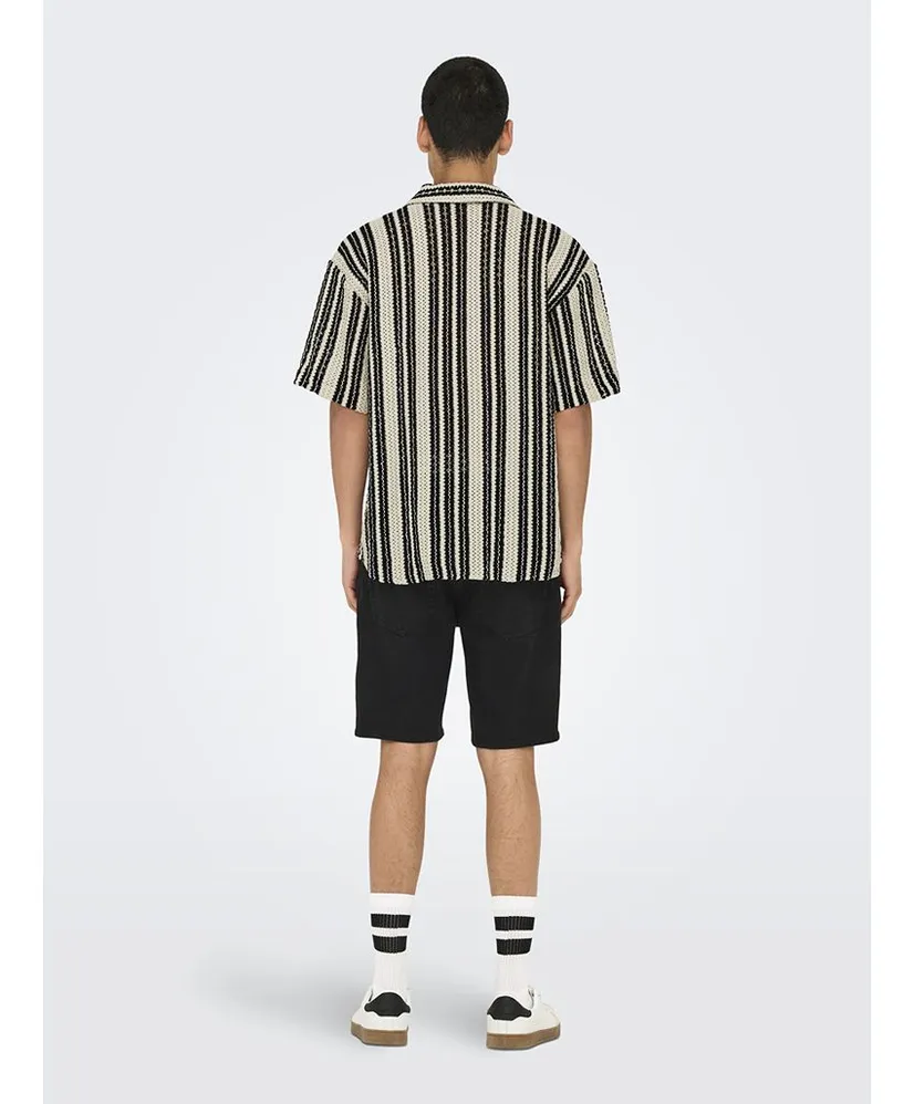 ONLY & SONS Overhemd Dani Crochet Regular Fit
