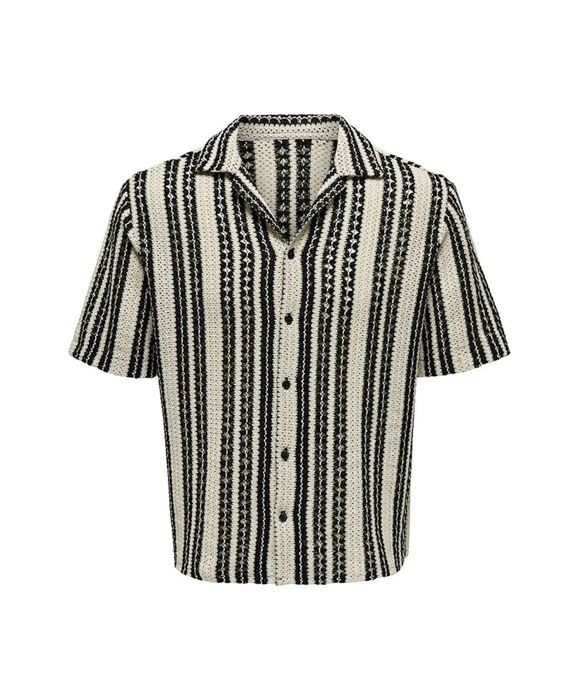 ONLY & SONS Overhemd Dani Crochet Regular Fit