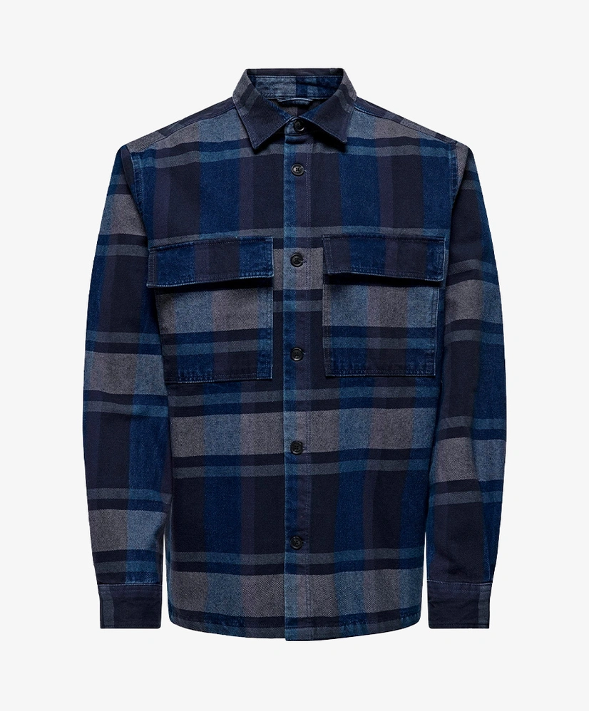 ONLY & SONS Overshirt Balfour Chambray