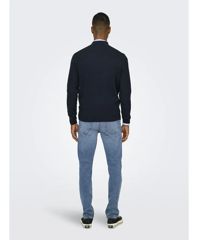 ONLY & SONS Trui Half-Zip Cooper