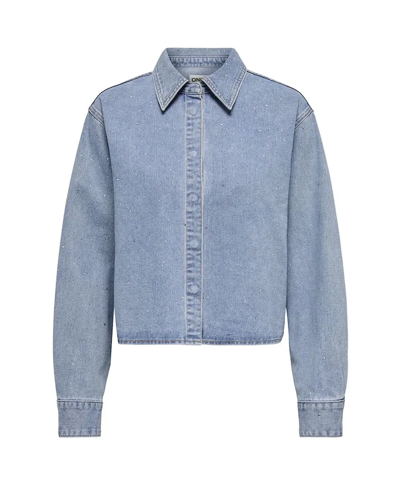 ONLY Spijkerblouse Maggie May Rhinestones