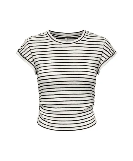 ONLY T-shirt Iben Gestreept