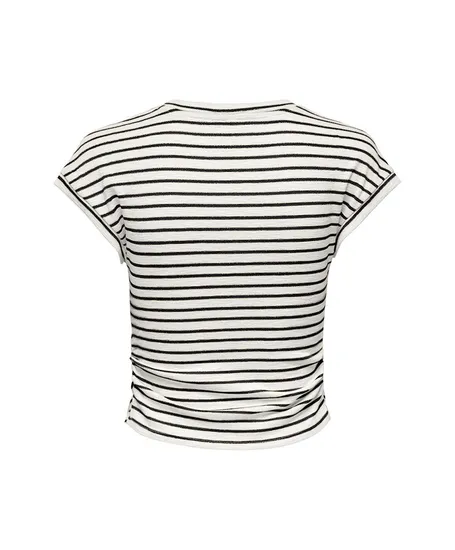 ONLY T-shirt Iben Gestreept